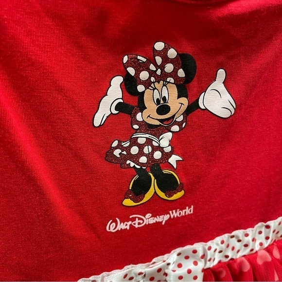DISNEY Parks Red Minnie Mouse Dress Short Sleeve - 24 Month - Picture 5 of 9